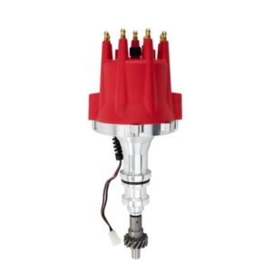 TSP Pro Series Pro Billet Distributor; Ford BB (370-460);351C;400;351M V8; Red