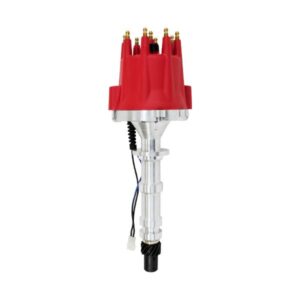 TSP Pro Series Pro Billet Distributor; Chevrolet BB Gen. 1 "W" (348; 409); Red