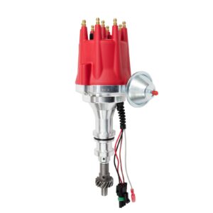 TSP Pro Series Ready to Run Distributor; Ford BB (370-460);351C;400;351M V8; Red