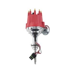 TSP Pro Series Pro Billet Distributor; Chrysler "FirePower" (Hemi) V8 (392); Red