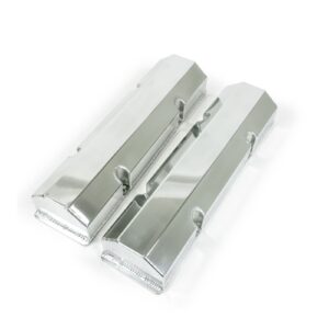 TSP Valve Covers; Fab. Alum.; Short Bolt wthout Holes SBC Perim.; Polished