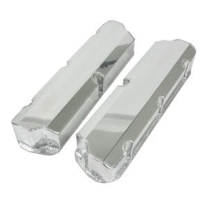 TSP Valve Covers; Fab. Alum.; Short Bolt wthout Holes SBF; Clear Anodized