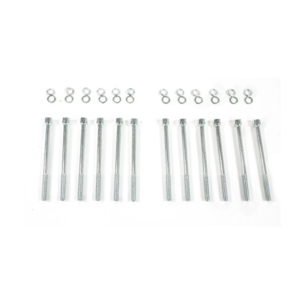 TSP Valve Covers; Fab. Alum.; Long Bolt wthout Holes BBF; Clear Anodized