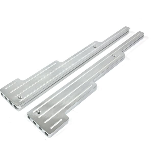TSP Wire Looms; 9mm Ball Milled Aluminum Perimeter Bolt Valve Covers; Polished