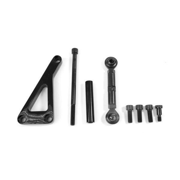 TSP Alternator 10SI Bracket; Aluminum SBC Long Water Pump; Black
