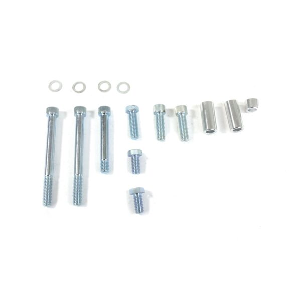 TSP Power Steering Saginaw Bracket; Aluminum SBC Long Water Pump; Polished