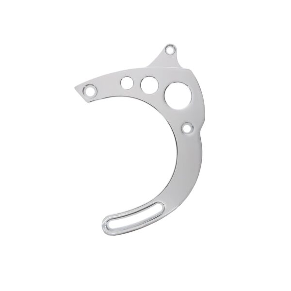 TSP Alternator 1G Bracket; Aluminum BBF Mid-mount; Chrome