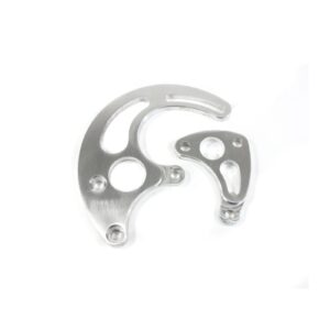 TSP Power Steering Saginaw Bracket; Aluminum BBC Long Water Pump; Brushed