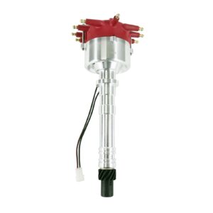 TSP Pro Series Pro Billet Low-Profile Distributor; Chevy V8; Red