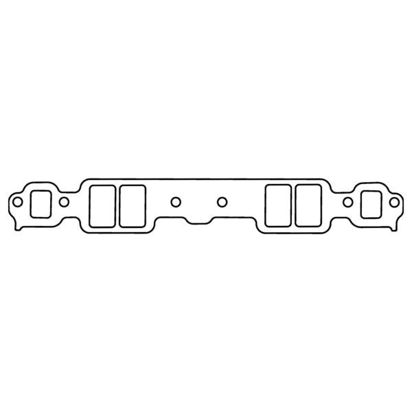 Cometic Gasket Automotive GM Gen-1 Small Block V8 .125 in Fiber Intake Manifold Gasket; 2.090 in x 1.280 in Rectangular Race Ports; 10 Pack