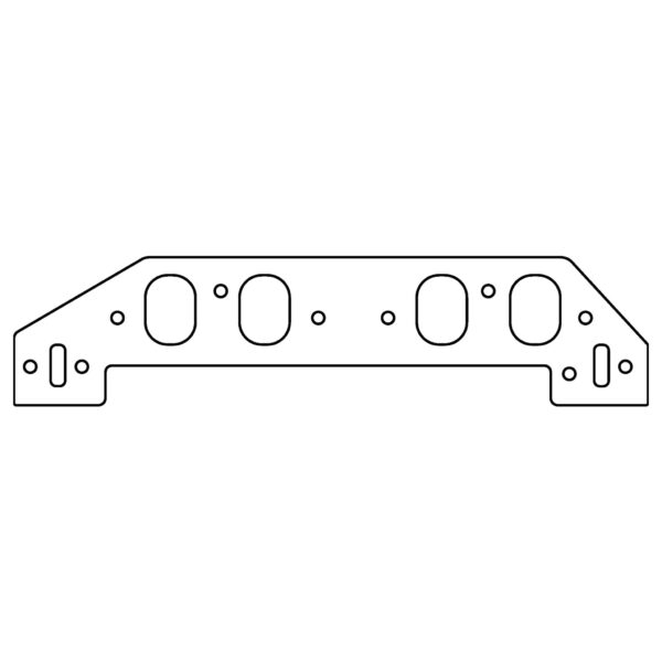 Cometic Gasket Automotive Chevrolet Mark-IV; GM Gen-V/VI Big Block V8 .060 in Fiber Intake Manifold Gasket; With Reher-Morrison 12 Degree Raptor II Heads