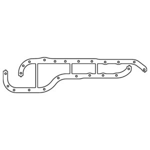 Cometic Gasket Automotive Ford EAO; Cosworth YB .060 in AFM Oil Pan Gasket; Pan Rails Only