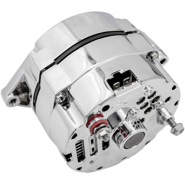 March Ultra Series 10SI Alternator, 100 Amp, 12V, 1 Wire Install, Polished