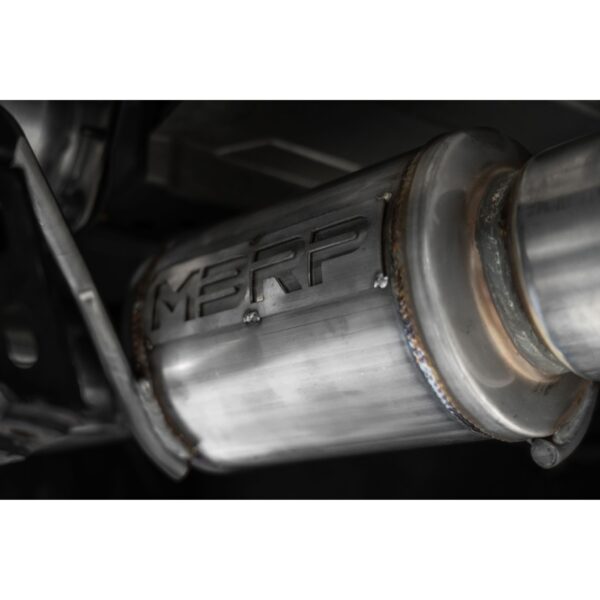 MBRP Exhaust 3.5" Cat Back, Dual Split Rear, T304, Quad CF Tip