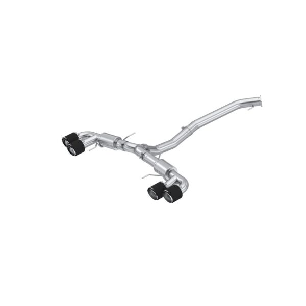 MBRP Exhaust 3.5" Cat Back, Dual Split Rear, T304, Quad CF Tip