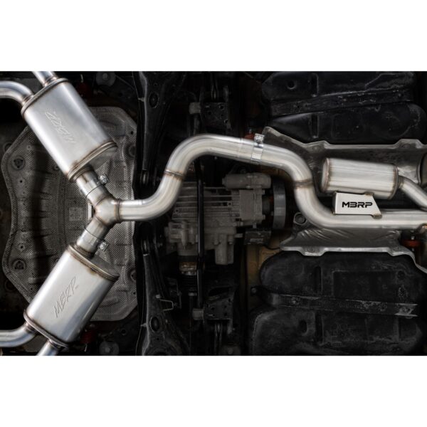 MBRP Exhaust 3" Cat Back, Quad Split Rear,with Carbon Fiber Tips T304
