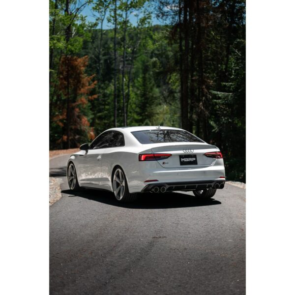 MBRP Exhaust 2.5" Resonator Back, Dual Split Rear,with Quad Carbon Fiber Tips T304