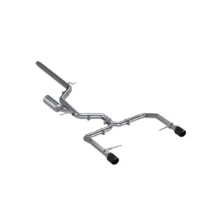 MBRP Exhaust 3" Cat Back, Dual Split Rear,with Carbon Fiber Tips T304