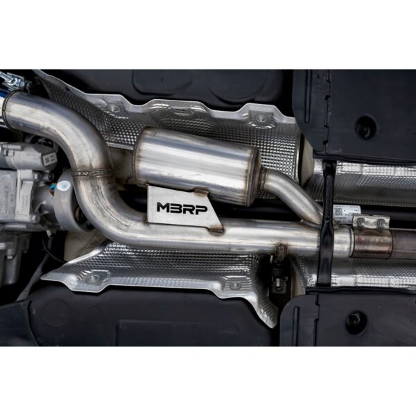 MBRP Exhaust 3" Cat Back, Quad Split Rear,with Carbon Fiber Tips T304