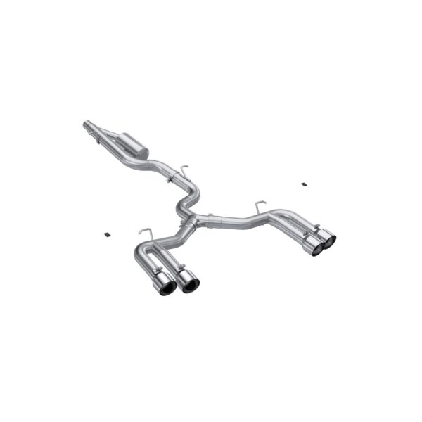 MBRP Exhaust 3" Cat Back, Quad Split Rear, T304