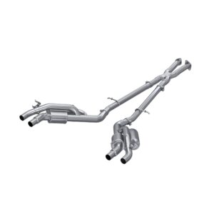 MBRP Exhaust 2.5" Cat Back, Dual Split Rear, Quad Outlet, T304