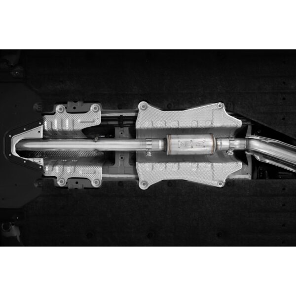 MBRP Exhaust 3in. Cat Back; 2.5in Dual Split Rear; T304; CF