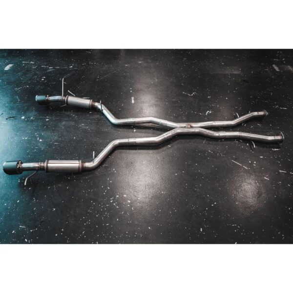 Aluminized Steel, 3" Cat Back, Dual Rear with Tips
