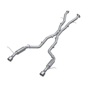 Aluminized Steel, 3" Cat Back, Dual Rear with Tips