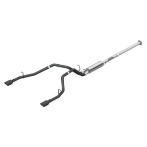 MBRP Exhaust 2 1/2" Cat Back, Dual Split Rear, Black Coated
