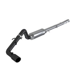 MBRP Exhaust 3" Cat Back, Single Side Exit, Black Coated