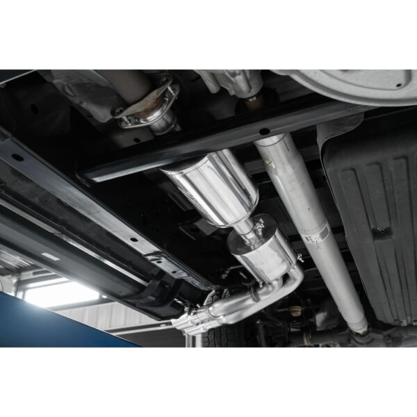 MBRP Exhaust 3in. Cat Back; Pre-Axle Dual Outlet; Black Coated; Street Version