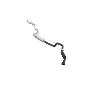 MBRP Exhaust Black-Coated Aluminized Steel 3 Inch Cat-Back Single Side Exhaust with BLK Tip.