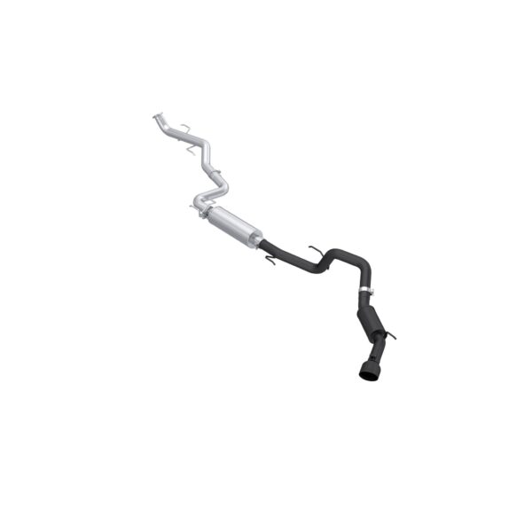 MBRP Exhaust Black-Coated Aluminized Steel 3 Inch Cat-Back Single Side Exhaust with BLK Tip.