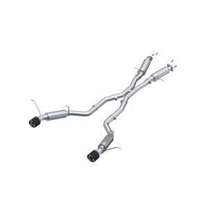 MBRP Exhaust 3in. Cat Back; Dual Rear Exit; T304 with Carbon Fiber Tips