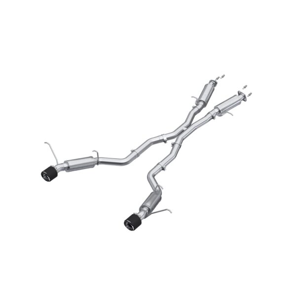 MBRP Exhaust 3in. Cat Back; Dual Rear Exit; T304 with Carbon Fiber Tips