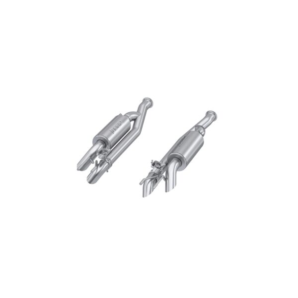 MBRP Exhaust 2.5in. Cat-Back; Dual Split Quad Rear; Active; T304