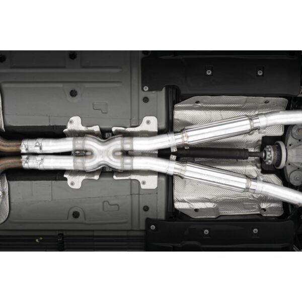 MBRP Exhaust 3in. Cat Back; Dual Rear; Quad Tips