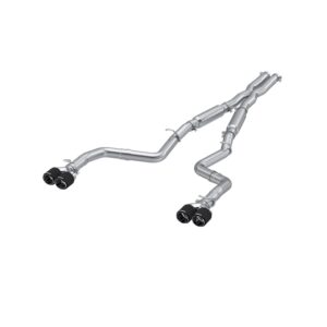 MBRP Exhaust 3in. Cat Back; Dual Rear; Quad Tips