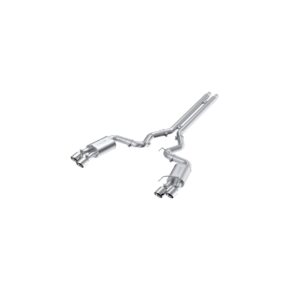 MBRP Exhaust 3in. Cat Back; with Quad 4in. Dual Wall Tips; Street Version; AL