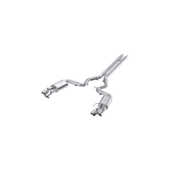MBRP Exhaust 3in. Cat Back; with Quad 4in. Dual Wall Tips; Street Version; AL