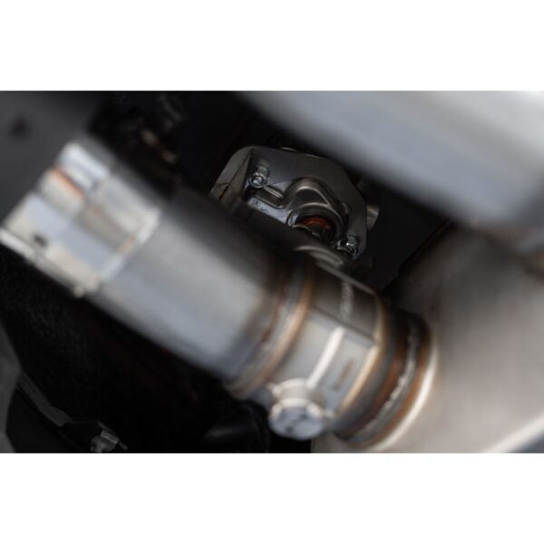 MBRP Exhaust 3" Cat Back, Dual Quad Split Rear Exit;with Carbon Fiber Tips; Active Exhaust T304