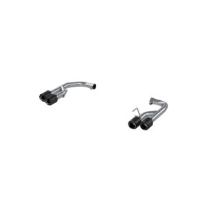 MBRP Exhaust 2.5in. Axle Back; with Quad 4in. CF Tips; Non Active Exhaust; T304