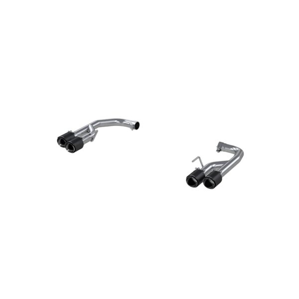 MBRP Exhaust 2.5in. Axle Back; with Quad 4in. CF Tips; Non Active Exhaust; T304