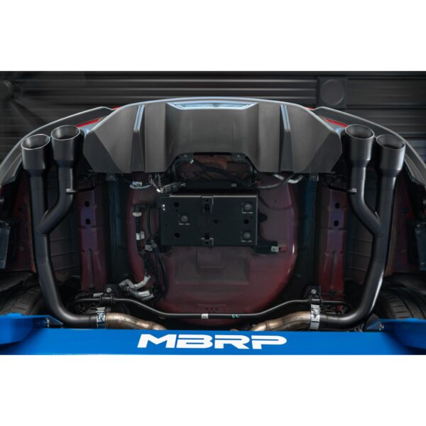 MBRP Exhaust 2.5in. Axle Back; with Quad 4in. Dual Wall Tips; Non Active Exhaust; T304