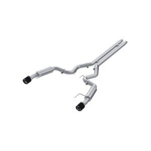 MBRP Exhaust 3in. Cat Back; Dual Split Rear; Race Version; 4.5in. CF tips; T304