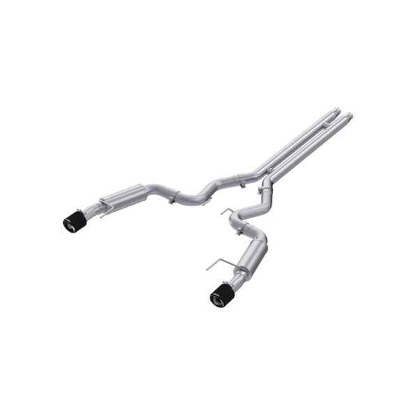 MBRP Exhaust 3in. Cat Back; Dual Split Rear; Race Version; 4.5in. CF tips; T304