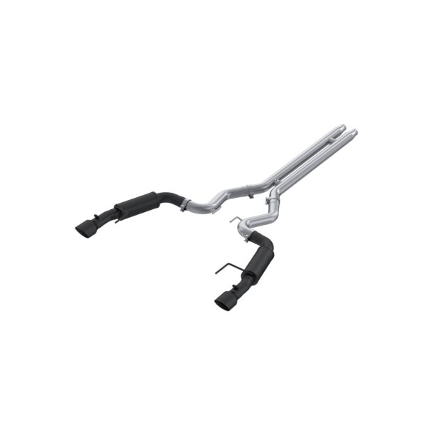 MBRP Exhaust 3in. Cat Back; Dual Split Rear; Race Version; 4.5in. tips; Black Coated