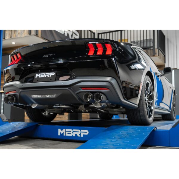 MBRP Exhaust 3in. Cat Back; Quad Rear Exit; T304; CF Tip: Active