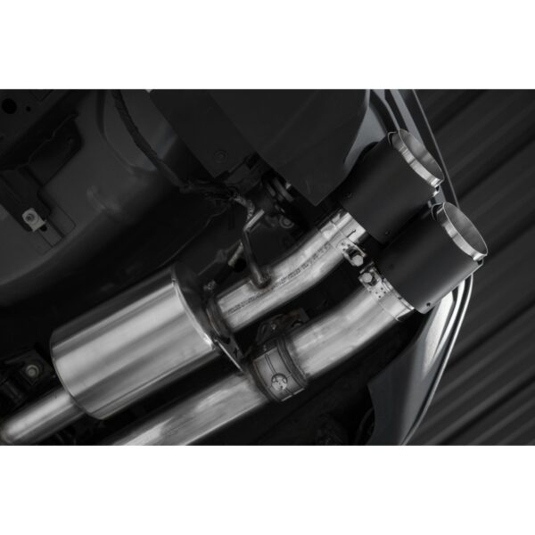 MBRP Exhaust 3in. Cat Back; Quad Rear Exit; T304; CF Tip: Active