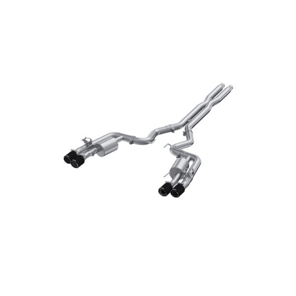 MBRP Exhaust 3in. Cat Back; Quad Rear Exit; T304; CF Tip: Active